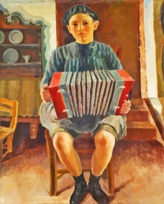 Spanish Accordion Player diamond painting