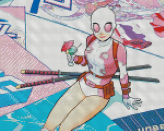 Aesthetic Gwenpool diamond painting