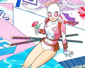 Aesthetic Gwenpool diamond painting