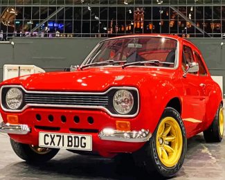 Red MK 1 Escort diamond painting