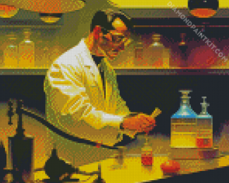 Scientist In Laboratory diamond painting