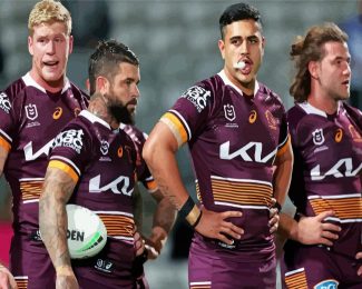 Aesthetic Brisbane Broncos diamond painting