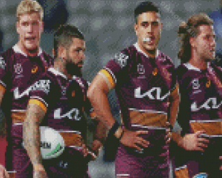 Aesthetic Brisbane Broncos diamond painting