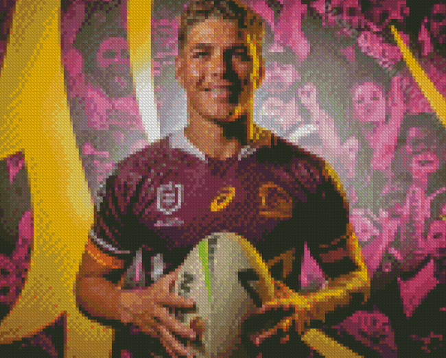 Brisbane Broncos Player diamond painting