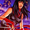 Elektra Marvel diamond painting