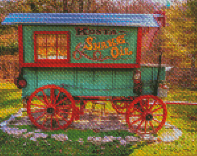 British Gypsy Wagon diamond painting