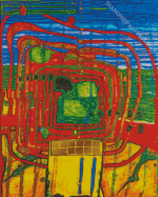 Friedensreich Hundertwasser diamond painting