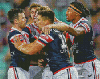 Sydney Roosters Players diamond painting