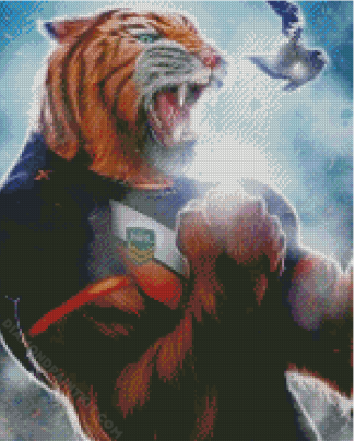 Wests Tigers NRL Logo diamond painting