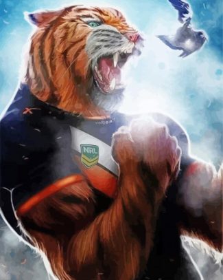 Wests Tigers NRL Logo diamond painting