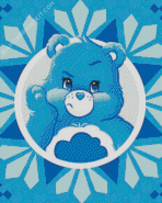 Cute Grumpy Care Bear diamond painting