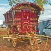 Aesthetic Vintage Gypsy Wagon diamond painting