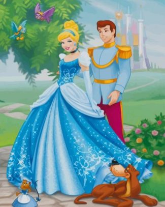 Cinderella With Her Prince diamond painting