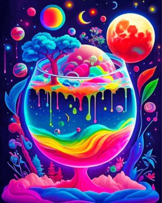 Neon Fantastic Cup diamond painting