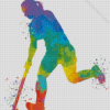 Female Hockey Player diamond painting