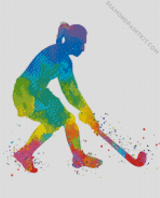 Hockey Girl diamond painting