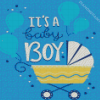 Its A Boy Gender Reveal diamond painting