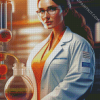 Scientist Woman diamond painting