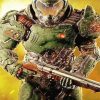 Doomguy diamond painting