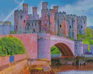 Conwy Castle Wales Diamond Painting