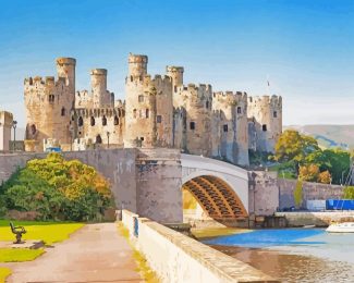 wales Conwy Castle Diamond Painting