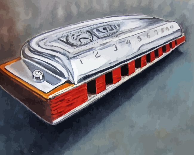 Cool Harmonica Diamond Painting