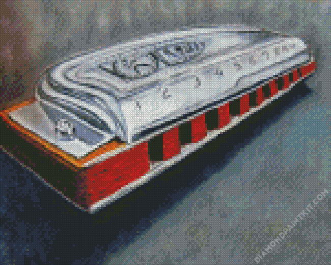 Cool Harmonica Diamond Painting