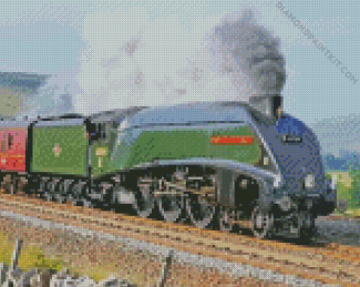 A4 SteamTrain Diamond Painting