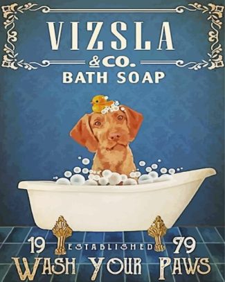 Vizsla Bath Soap Diamond Painting