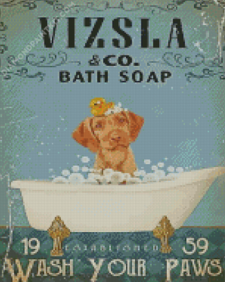 Vizsla Bath Soap Co Diamond Painting