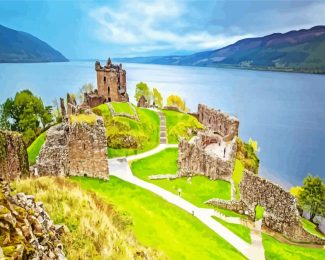 Cool Urquhart Castle Diamond Painting