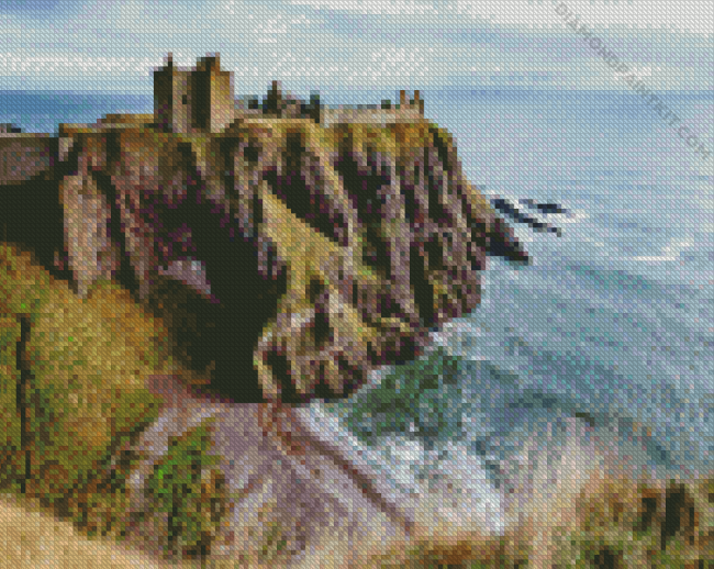 Aberdeen Dunnottar Castle Diamond Painting