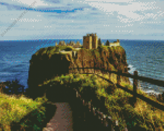 Dunnottar Castle Aberdeen Diamond Painting