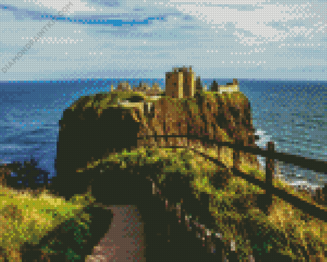 Dunnottar Castle Aberdeen Diamond Painting