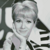 Black And White Debbie Reynolds Diamond Painting