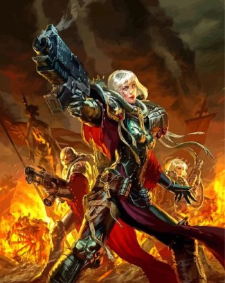 Adepta Sororitas Warhammer Diamond Painting