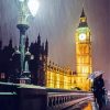 London In The Rain At Night Diamond Painting