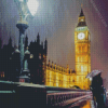 London In The Rain At Night Diamond Painting