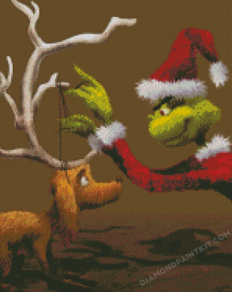 Grinch Max The Dog Diamond Painting