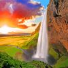 Seljalandsfoss Iceland Diamond Painting