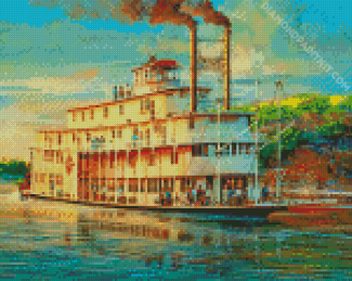 The Steamboat Art Diamond Painting