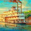 The Steamboat Art Diamond Painting