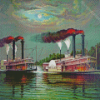 The Steamboats Diamond Painting