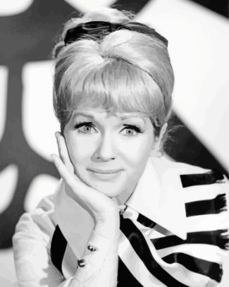 Black And White Debbie Reynolds Diamond Painting