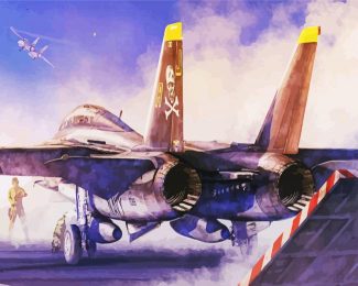 F14 Plane Diamond Painting