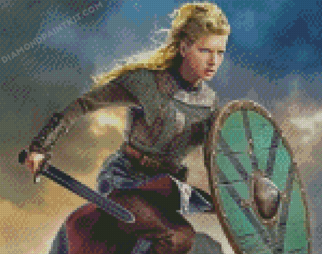 Female Viking Warrior Diamond Painting