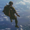 Skydiving Soldier Diamond Painting