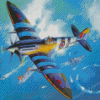 Spitfire Airplane Diamond Painting