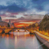 Seine River Paris Diamond Painting