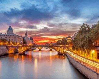 Seine River Paris Diamond Painting